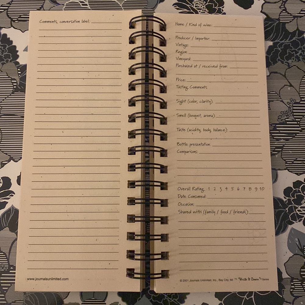 Journals Unlimited Wine Journal - Picture 3 of 5